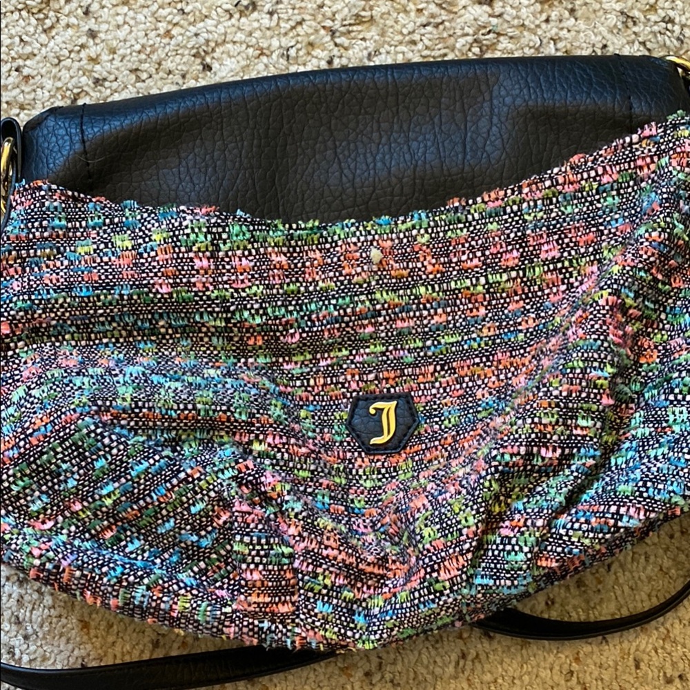 Juicy Couture Black Crossbody Bag with Crescent Shape